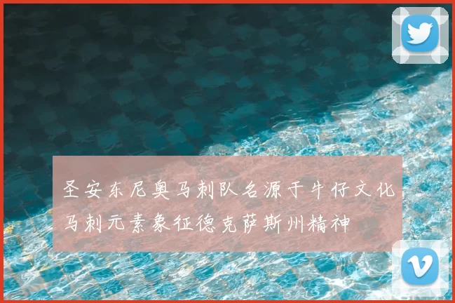 圣安东尼奥马刺队名源于牛仔文化马刺元素象征德克萨斯州精神